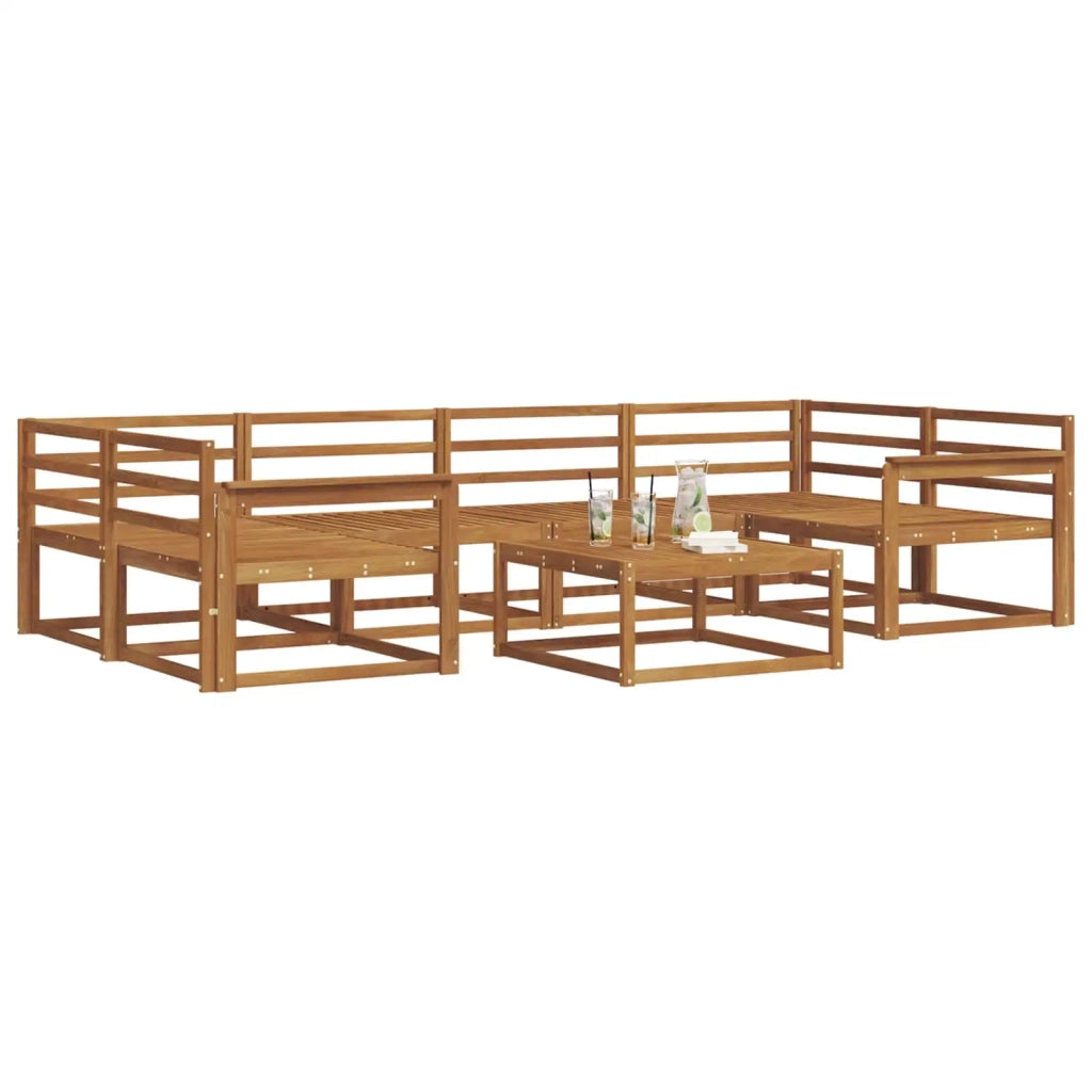 Set di divani da esterno 7 pcs Naturale 3367252