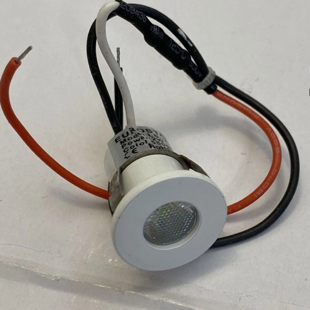 Trade Shop - Mini Faretto Led 2 W Incasso 3v-5v Luce Naturale 4500k Punto Luce Diametro 20 Mm -