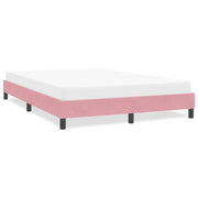 Giroletto senza Materasso-Struttura Letto Rosa 140x210 cm Velluto