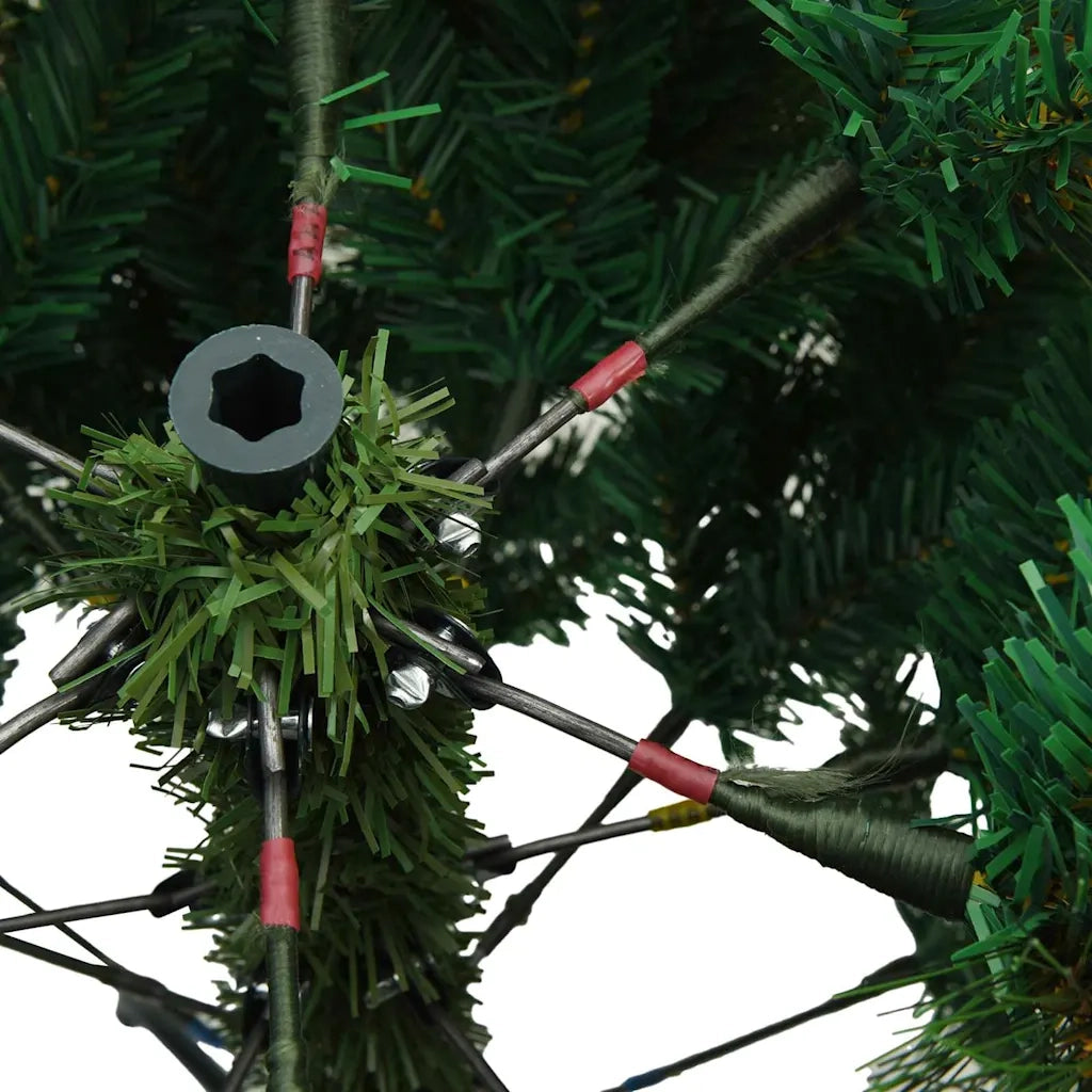 Albero di Natale Artificiale con Rami Pieghevoli Verde 150 cm 42019332