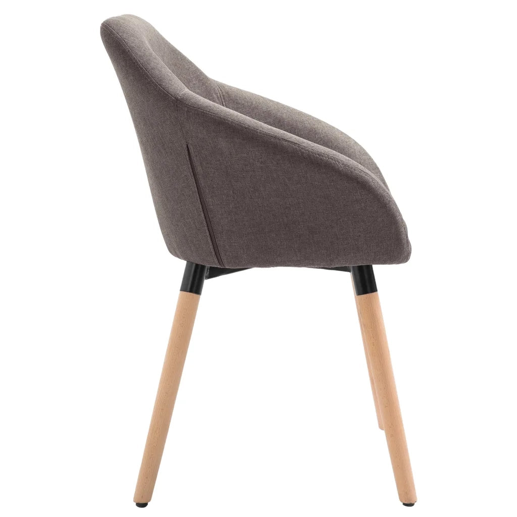 Sedie da Pranzo 4 pz Grigio Talpa in Tessuto cod mxl 7648