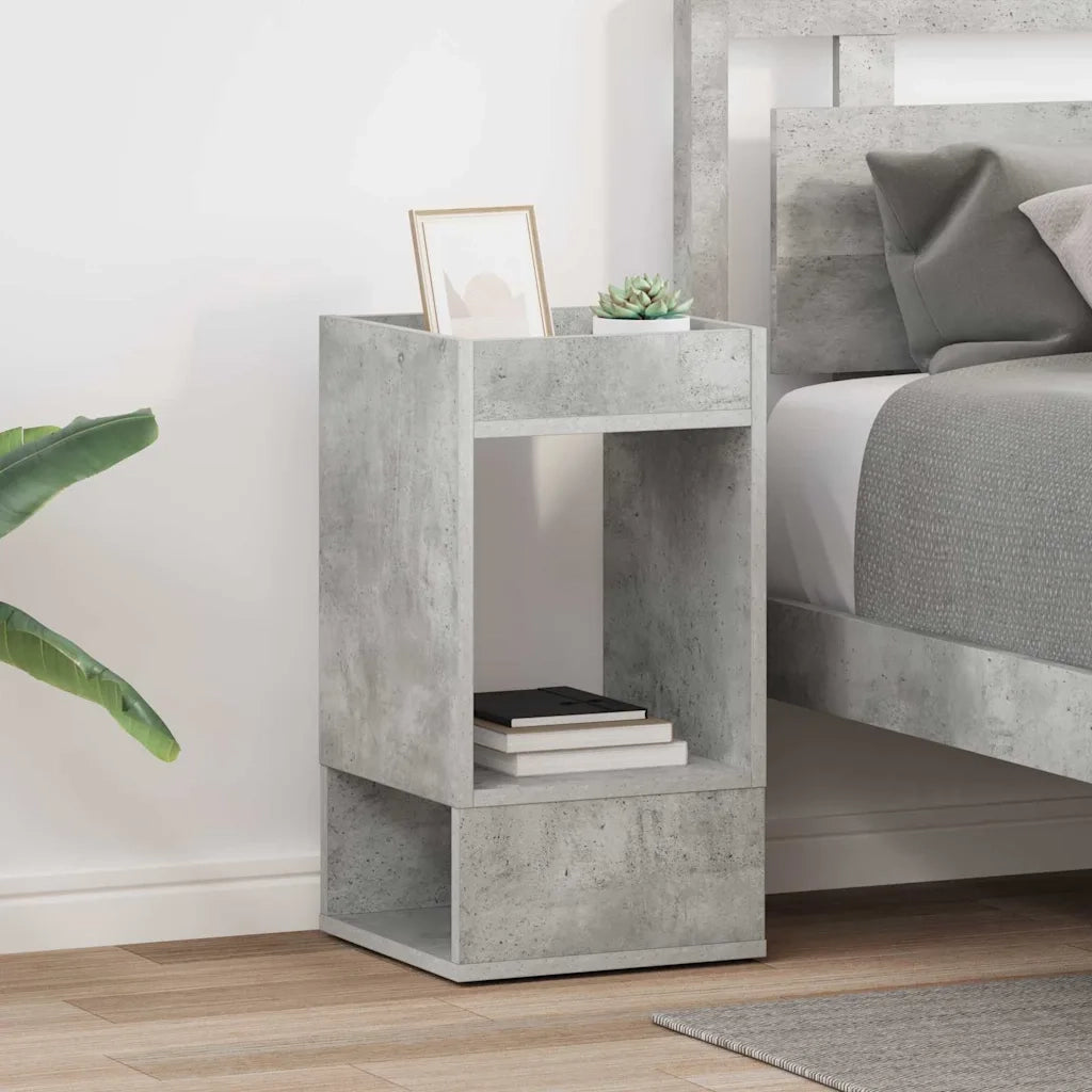 Tavolino 2 pcs Grigio cemento 30 x 30 x 56 cm Legno multistrato 890935