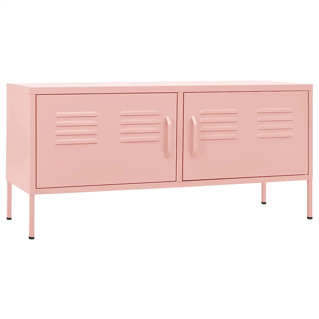 Mobile TV Rosa 105x35x50 cm in Acciaio