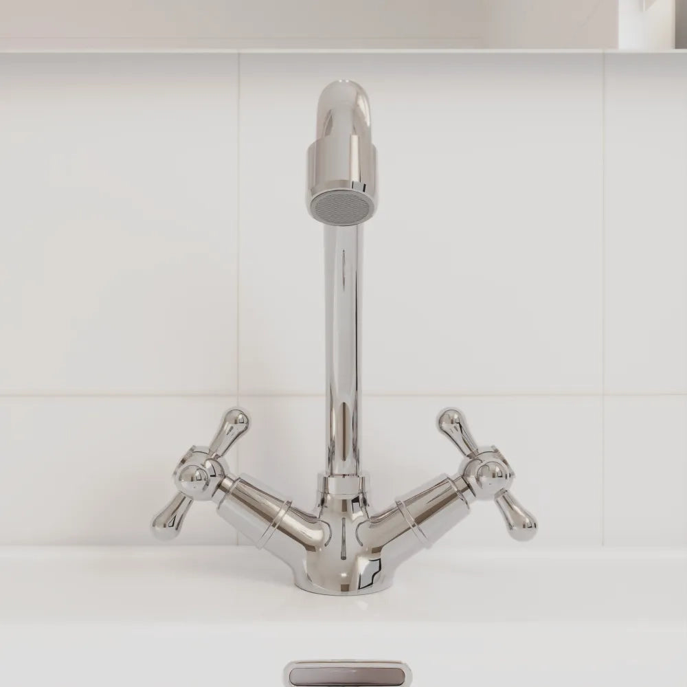 Set miscelatori: lavabo alto bidet ed esterno vasca a muro | Julia
