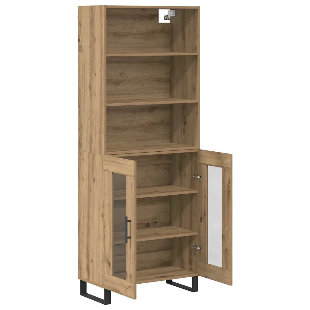 Credenza-Buffet-Armadio da cucina Rovere artigianale 69,5 x 34 x 180 cm 658889