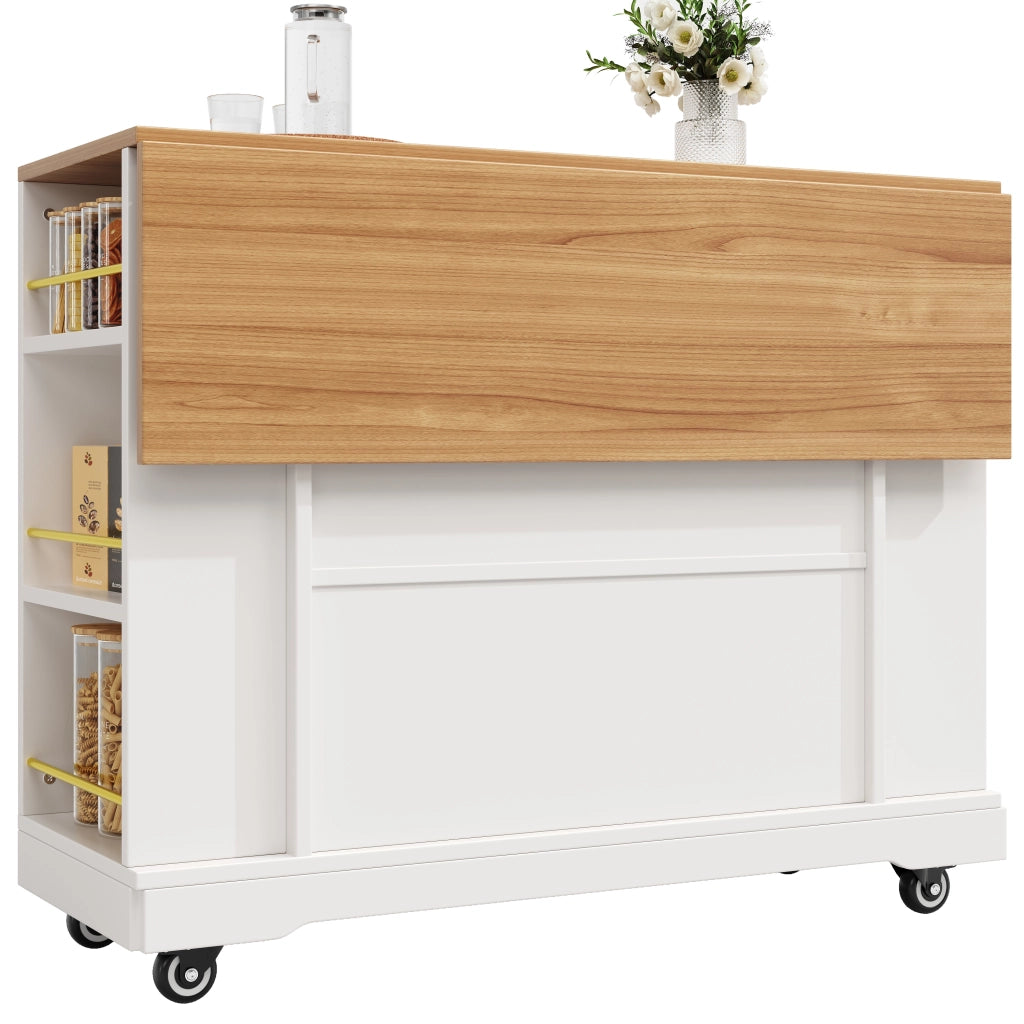 Tavolo da Pranzo Allungabile con Buffet e Piano in Legno ¨C MINIMAL ¨C Bianco
