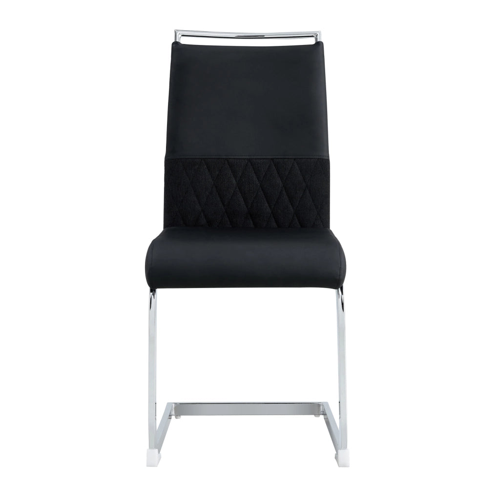 Sedia ergonomica con schienale in PU e lino; metallo; nera