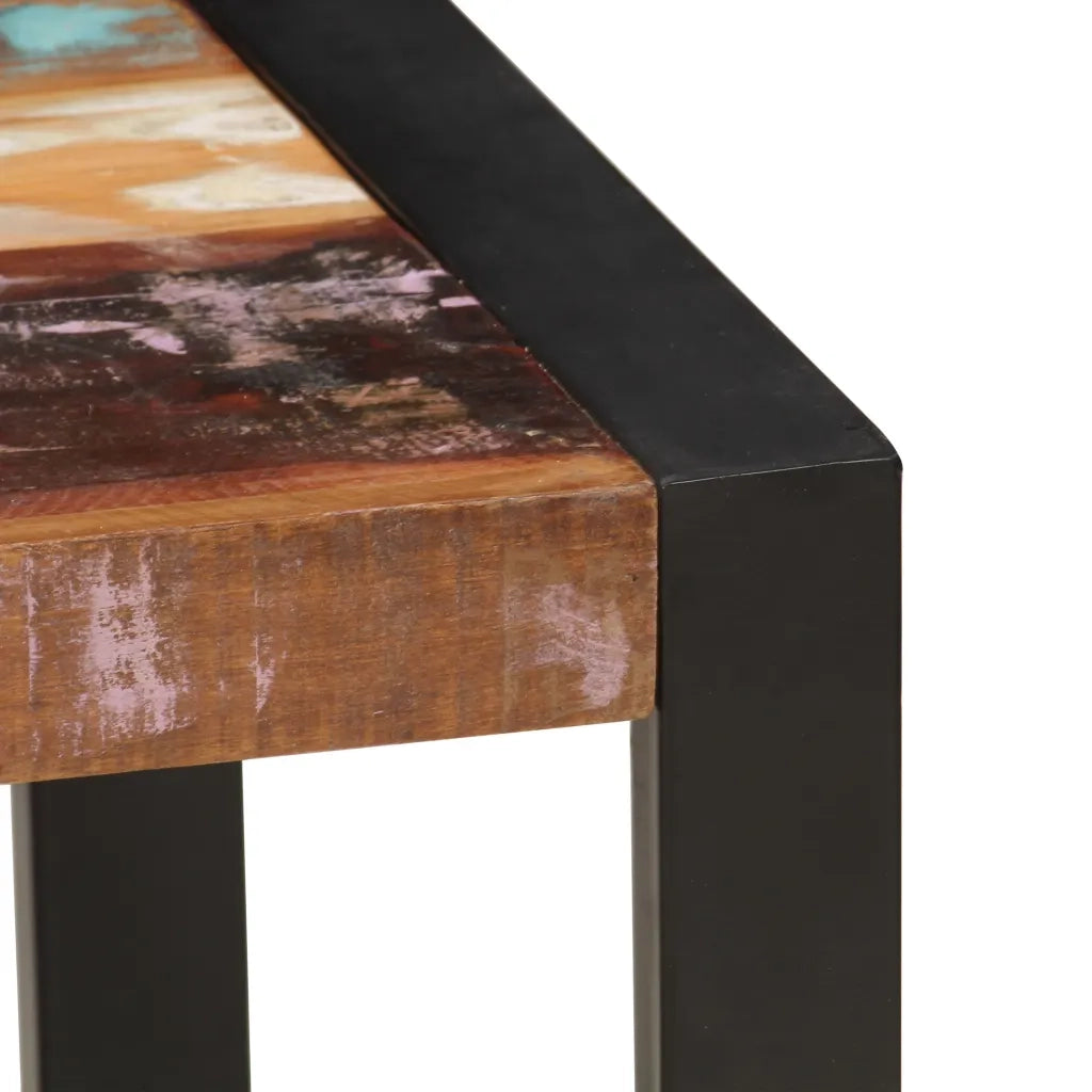 Tavolino da CaffÃ¨ in Legno Massello Recuperato 120x60x40 cm