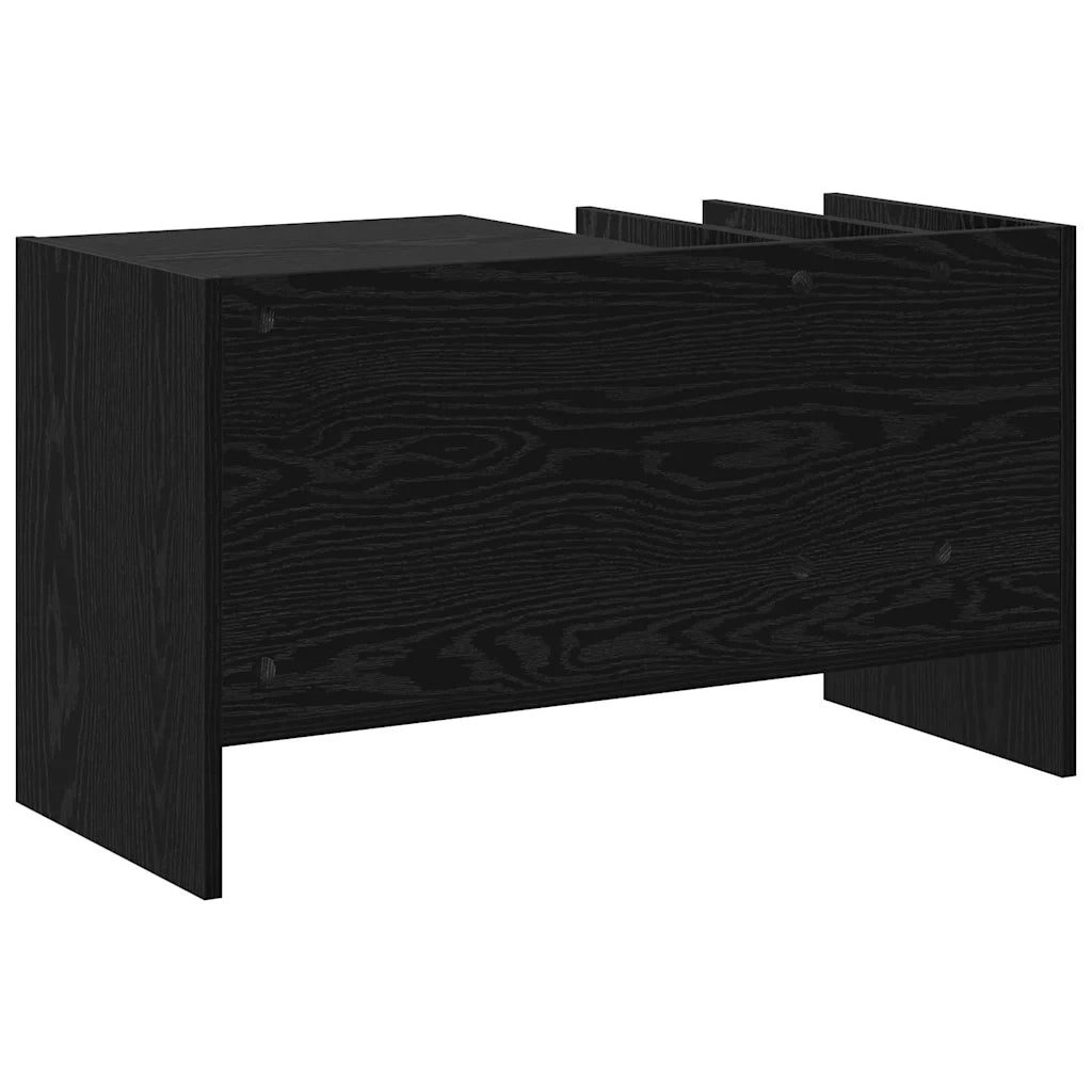 Mobile porta vinili Rovere Nero 78.5 x 35 x 45 cm CFW4317529