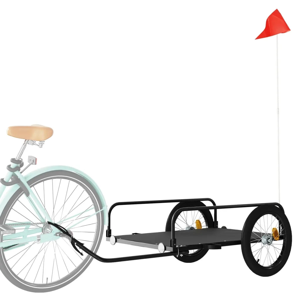 Rimorchio da Bici Nero 135x70x37 cm in Ferro CFW6648438