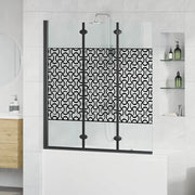 Involucro Doccia Nero e trasparente 130 x 130 cm