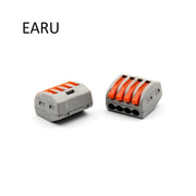 Trade Shop - 4 Connettori Elettrici Conduttori Morsettiere Terminali A 4 Cavi Fili A Leva 32a -