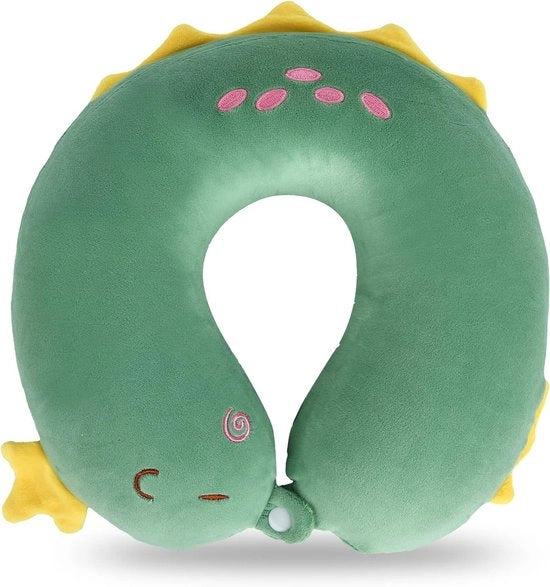 Supporto Cervicale per Bambini - 30x30cm - Gomma Termoindurenti - Forma a U - Portatile - Auto - Aereo - Treno - Casa