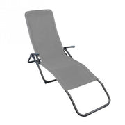 Spiaggina Samba 143x59x97 h cm in Textilene Grigio