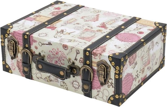 Scatola in legno - 38 x 26 x 13 cm - grande decorazione - Barocco