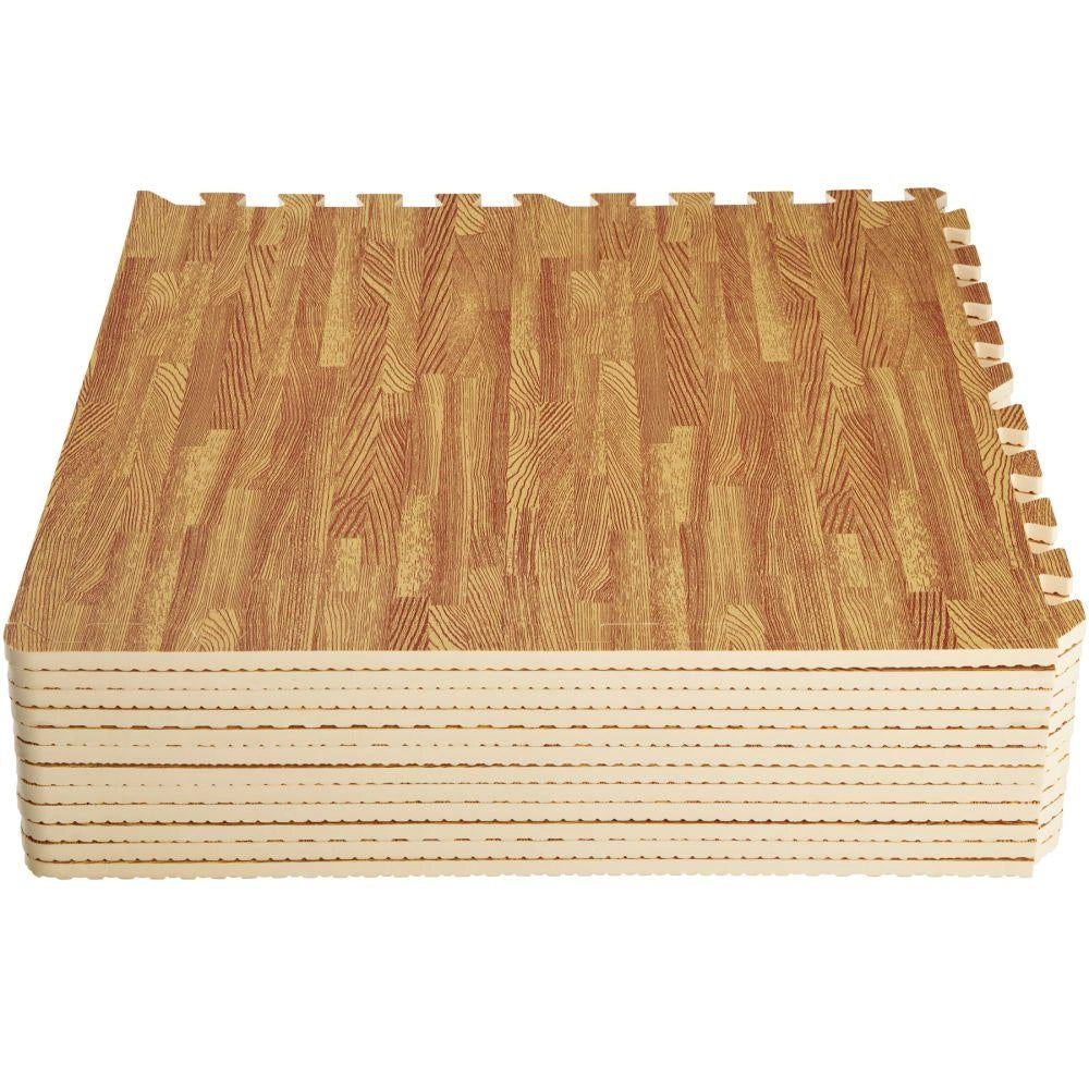 Set di 12 tappetini sportivi stampati in legno EVA con piastrelle quadrate 08_0000433