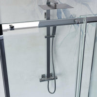 Porta Parete Doccia 160 cm 1 Anta Scorrevole in Cristallo Trasparente 8mm H200 Bonussi Eliane