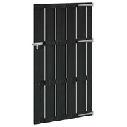 Cancello da giardino 100 x 180 cm WPC e Alluminio Nero 42039046