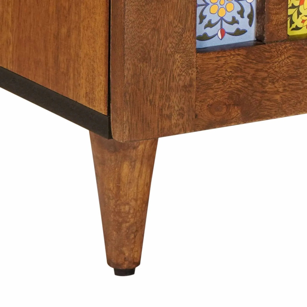 Credenza Noce 90 x 33,5 x 75 cm Legno di mango massello