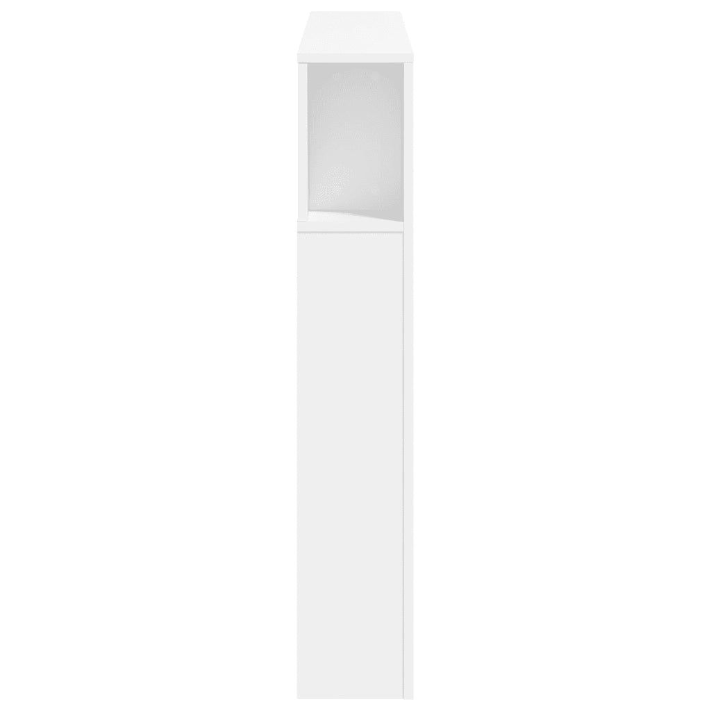 Testiera LED-Testata con Luci LED Bianca 120x18,5x103,5 cm Legno Multistrato