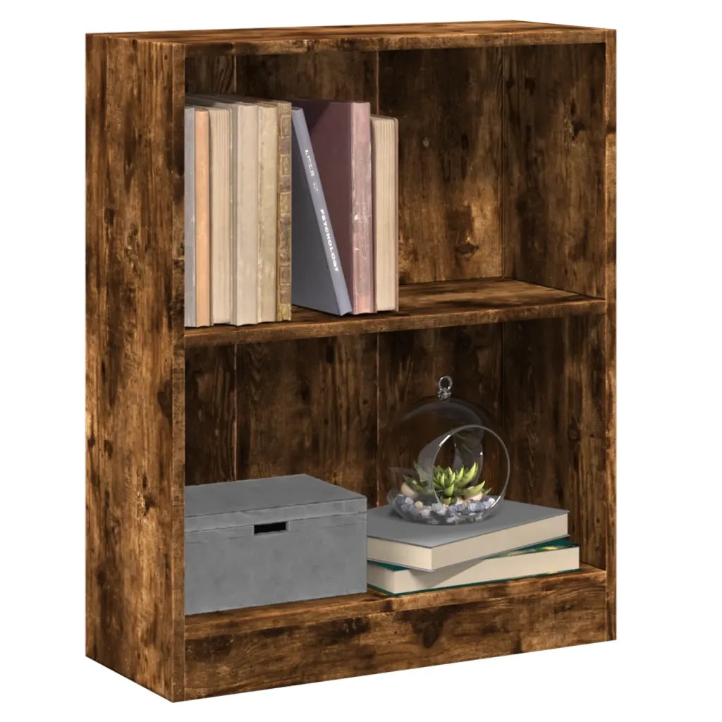 Libreria Rovere Fumo 60x24x76 cm in Legno Multistrato 815084
