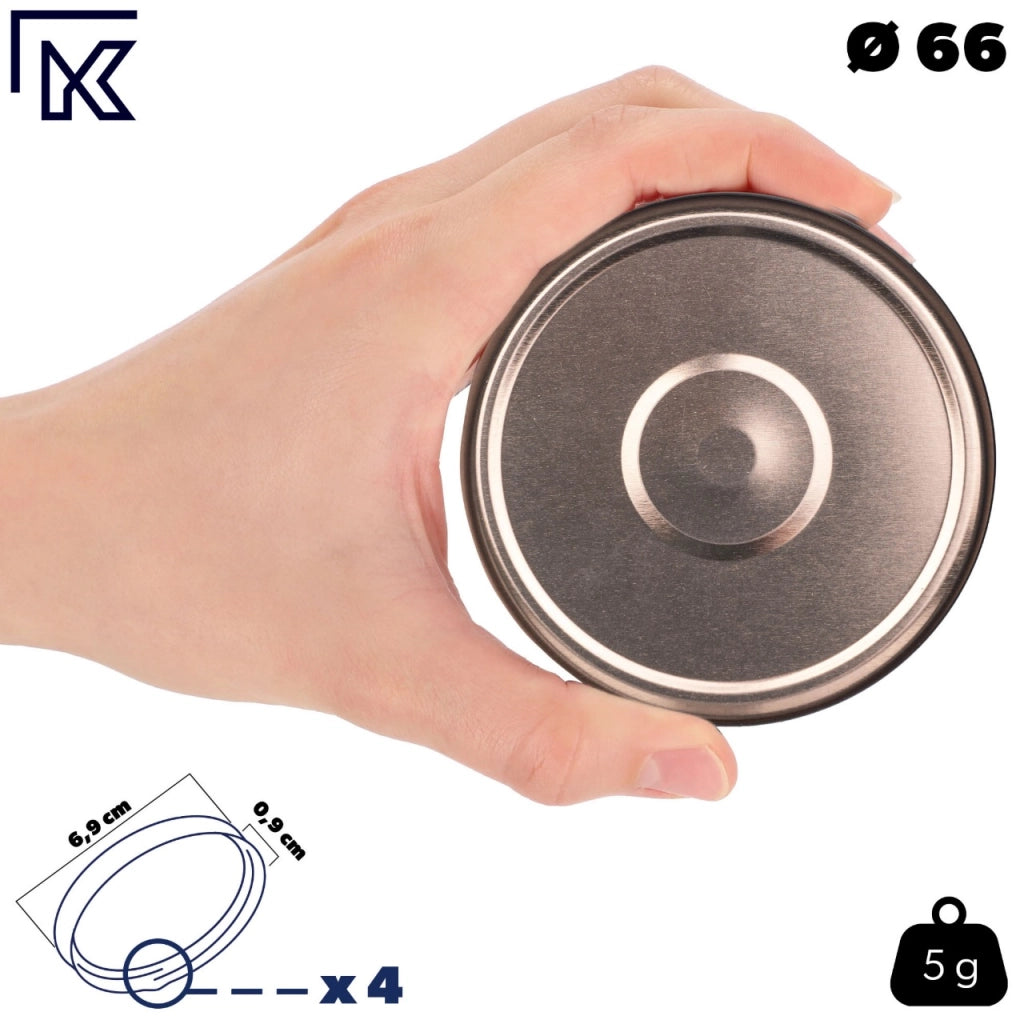 KADAX Wieczko fi66 czarno złote Orbit pakiet 10szt