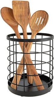 Sostegno per accessori da cucina - 15,24 x 15,24 x 17,78 cm - Argento opaco