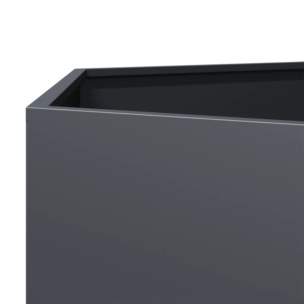 Fioriera da Giardino Antracite Esagono 104x90x45 cm in Acciaio 851131