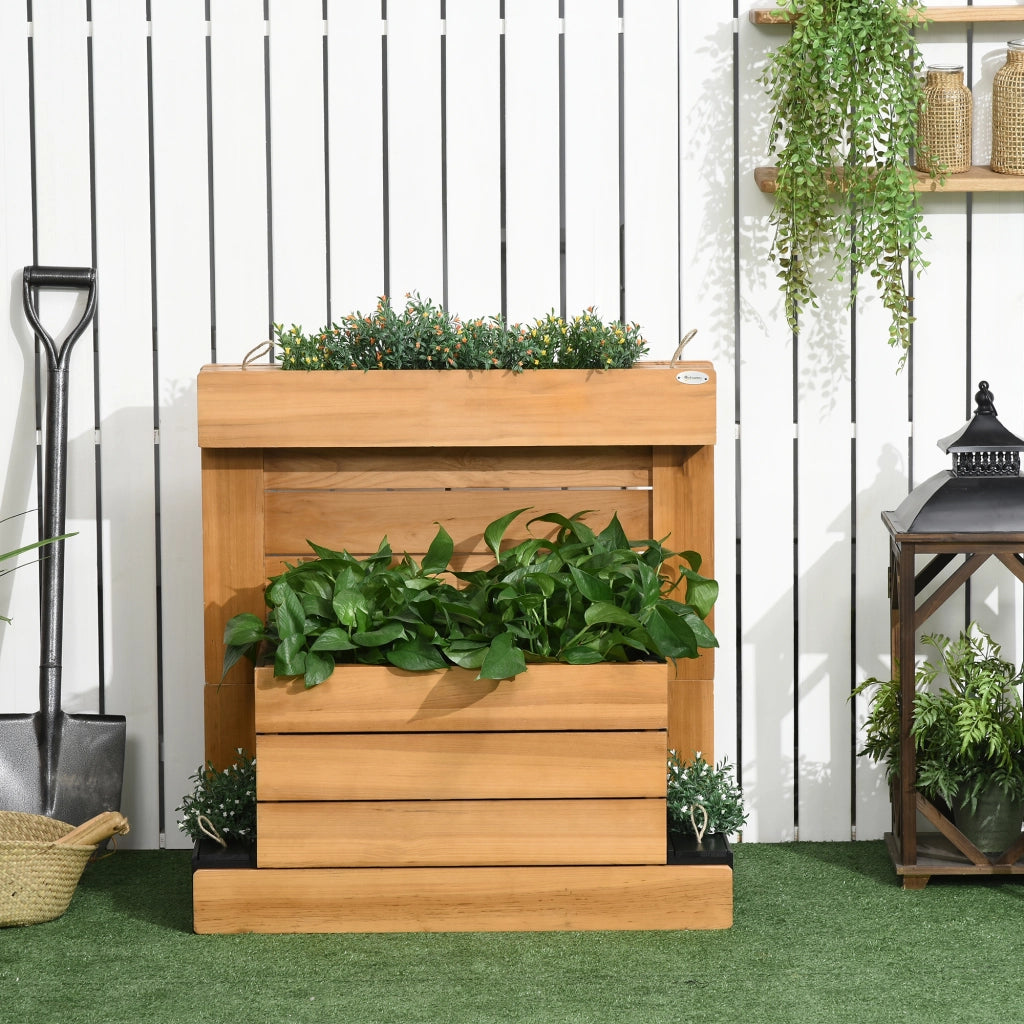Hochbeet da giardino con vasche ¨C zephmum ¨C 79.5x49.5x80 cm