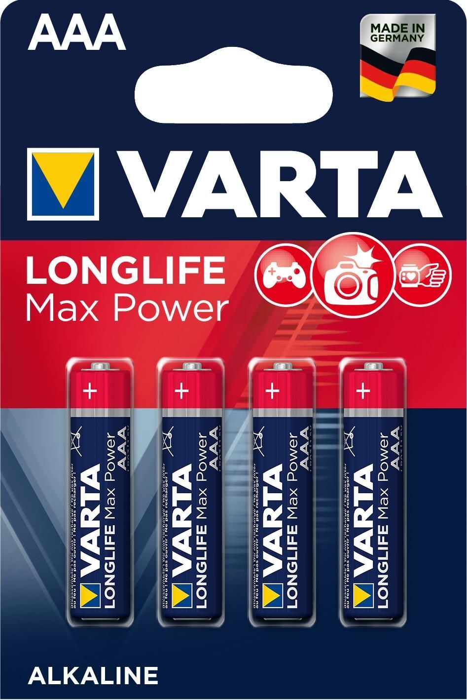 Varta Max Tech AAA - 4 pack Batteria monouso Mini Stilo AAA Alcalino