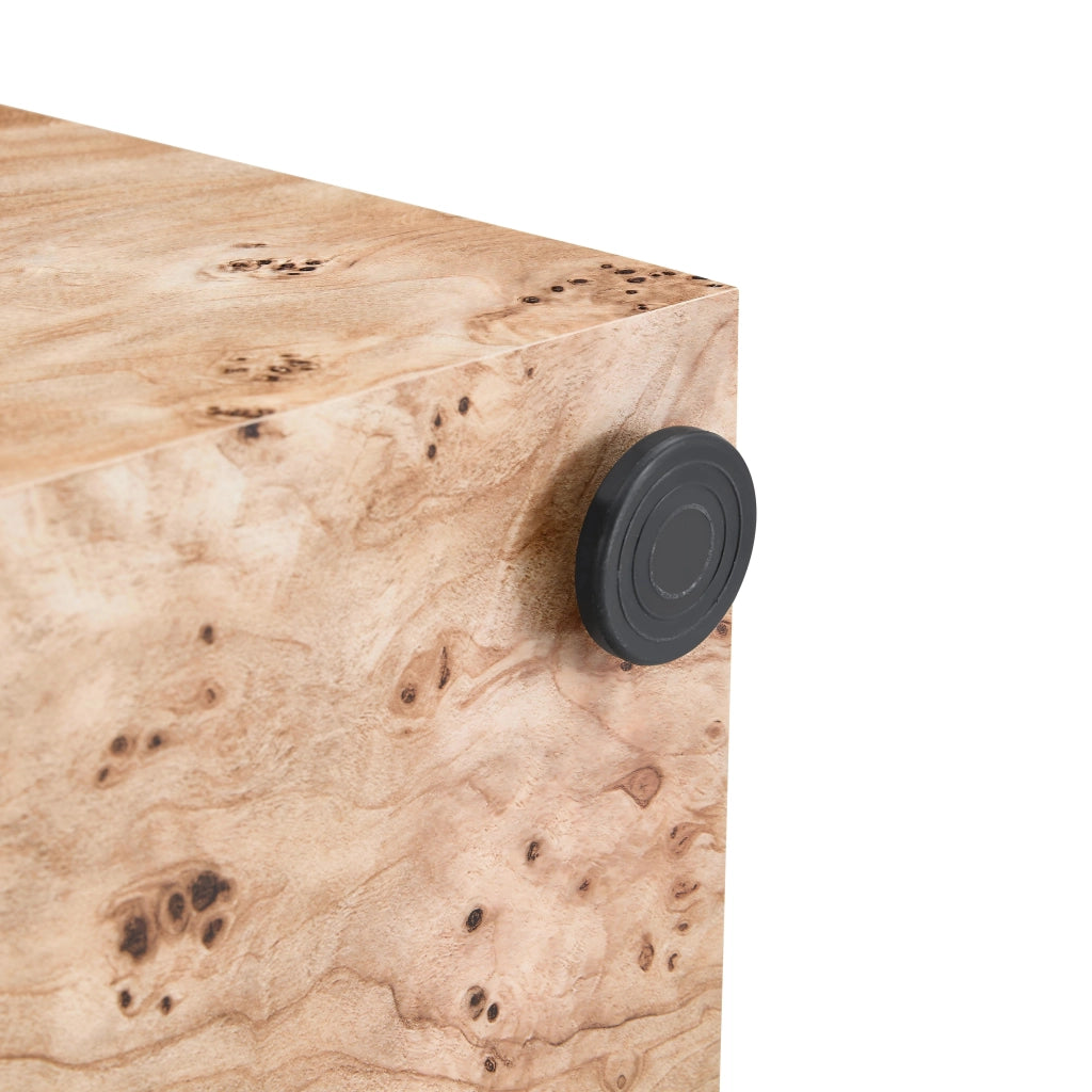 Tavolino basso multifunzionale in MDF effetto legno con superficie facile da pulire per soggiorno 100 × 59,5 × 38 cm