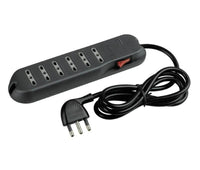 bticino 3631GB prolunghe e multiple 6 presa(e) AC Nero