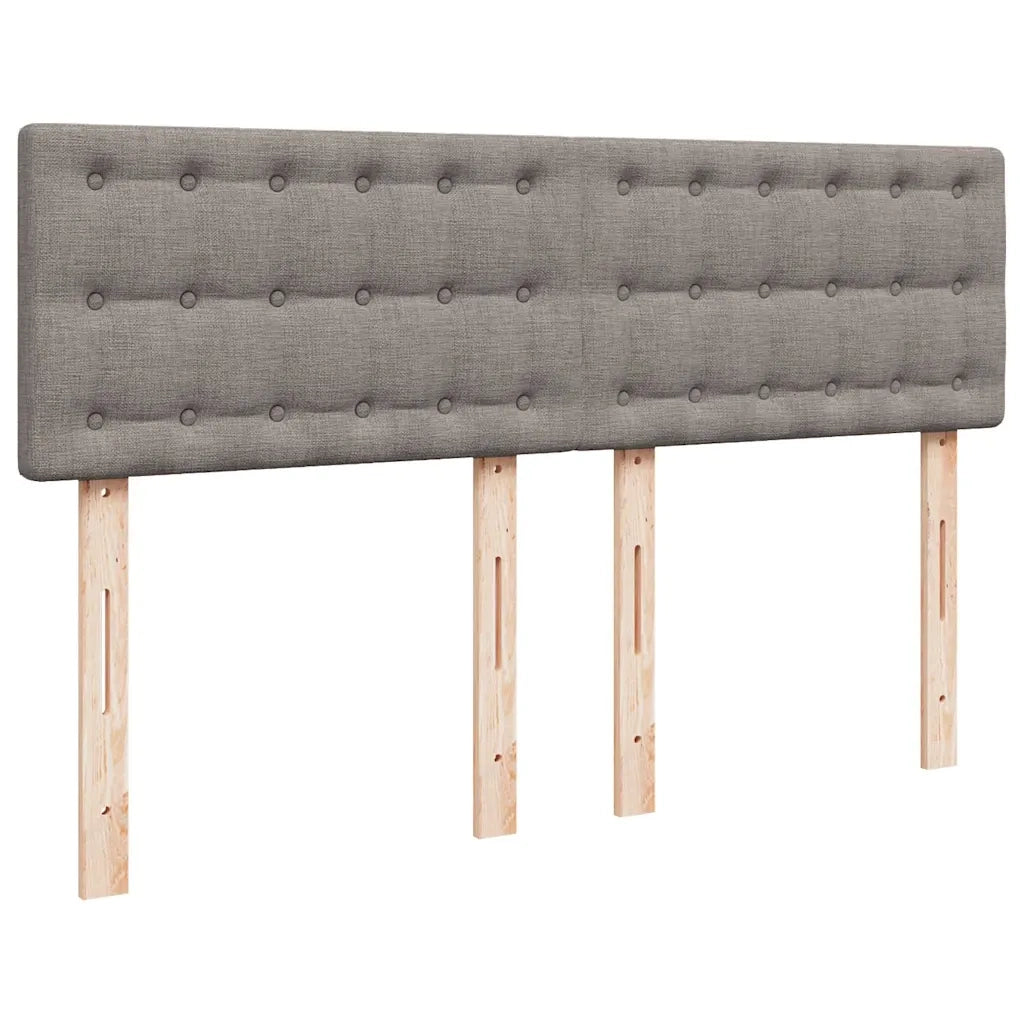 Giroletto a Molle con Materasso Tortora 160x200 cm in Tessuto 3287525