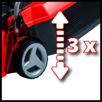 Einhell GE-CM 18/30 Li (1x3,0Ah) Tagliaerba a spinta Batteria Nero, Rosso