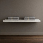 Mensola inferiore per lavabo sospeso freya in artificial stone colore bianco venato *** finitura- bianco, confezione 1