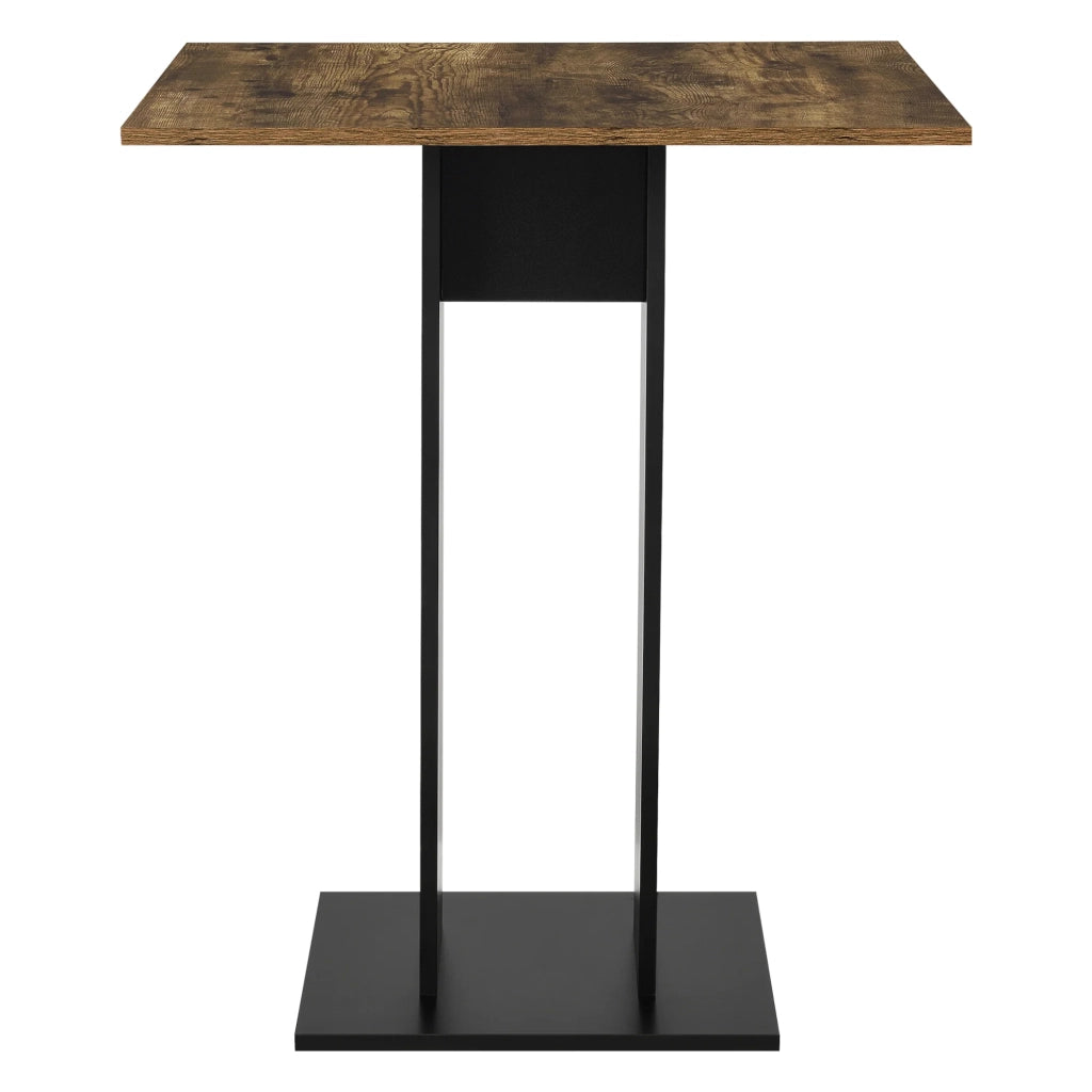 Tavolo da pranzo quadrato per cucina/soggiorno 78 cm marrone/nero 03_0006124