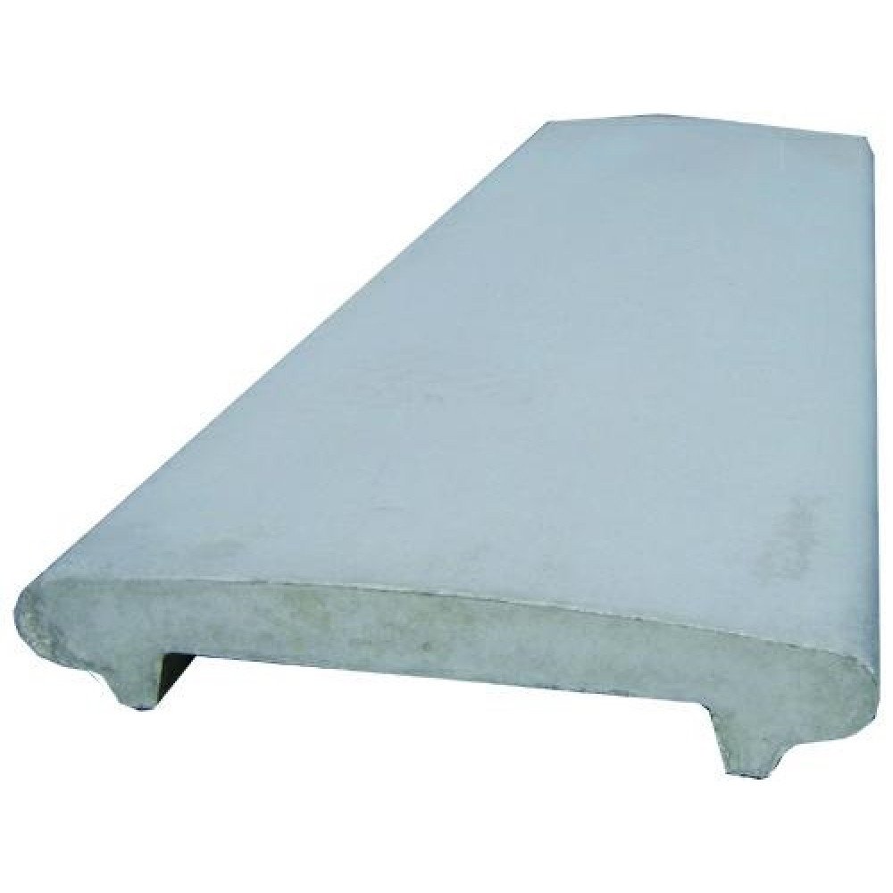 Copertina gettata con bordo arro tondato 100x16 coprimuretto b07w