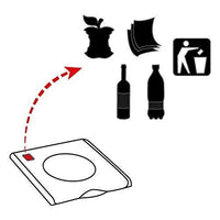 Gimi Nature Plus 2 Rettangolare Resina, Acciaio Verde, Arancione