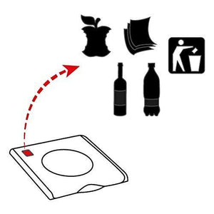 Gimi Nature Plus 2 Rettangolare Resina, Acciaio Verde, Arancione