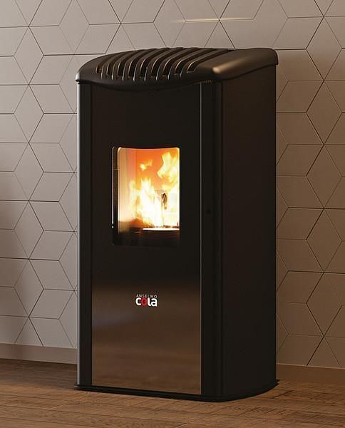 Cola Club Ermetica stufa Libera installazione Pellet Bianco