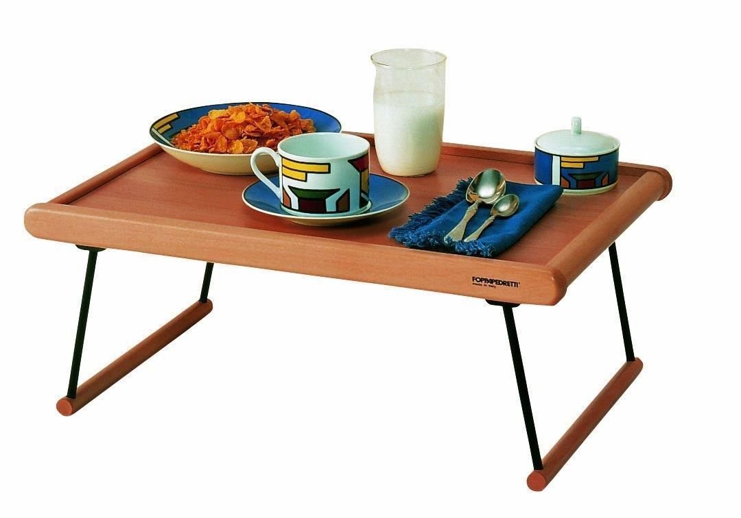 Foppapedretti Morfeo Vassoio da letto Rettangolo Noce, Nero