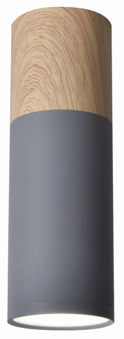 Candellux plafoniera spot TUBA GU10 grigio legno 20cm