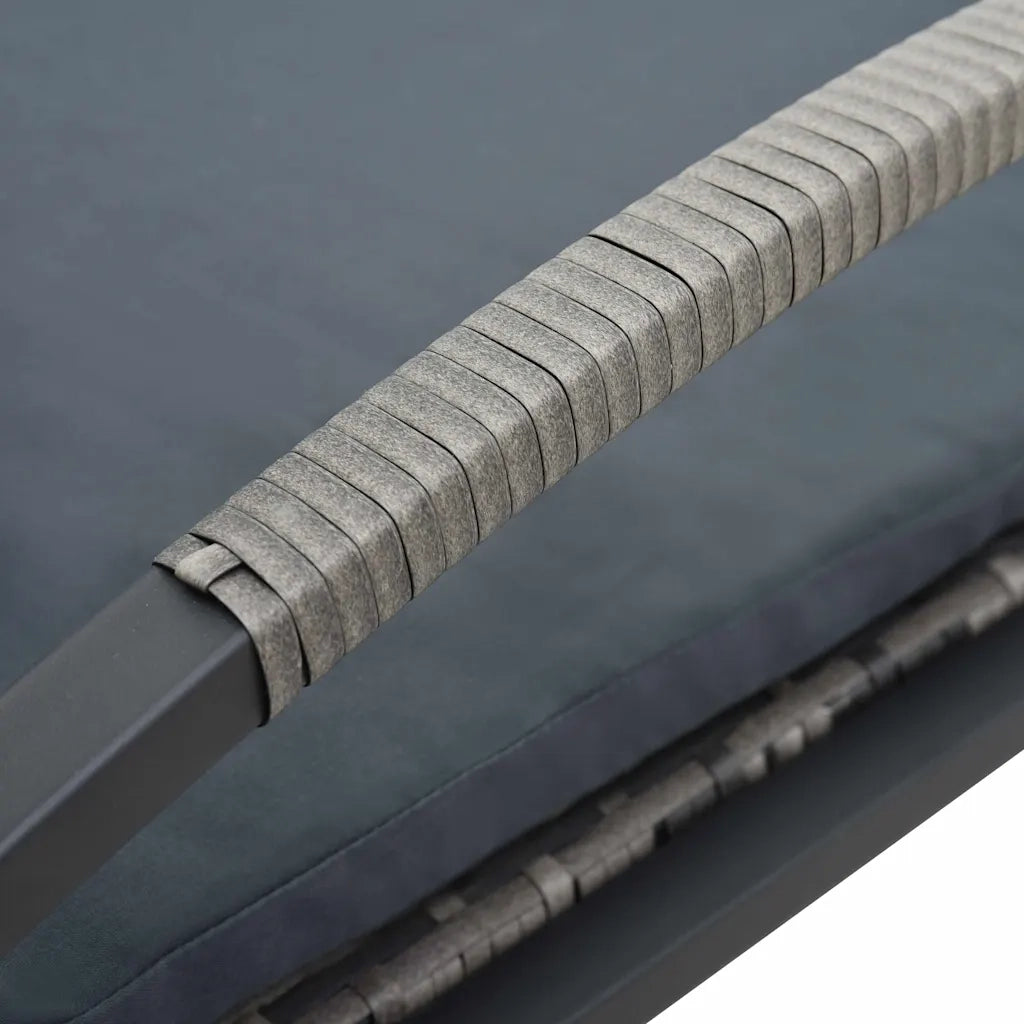 Lettini Prendisole con Tavolo in Polyrattan Antracite 47750