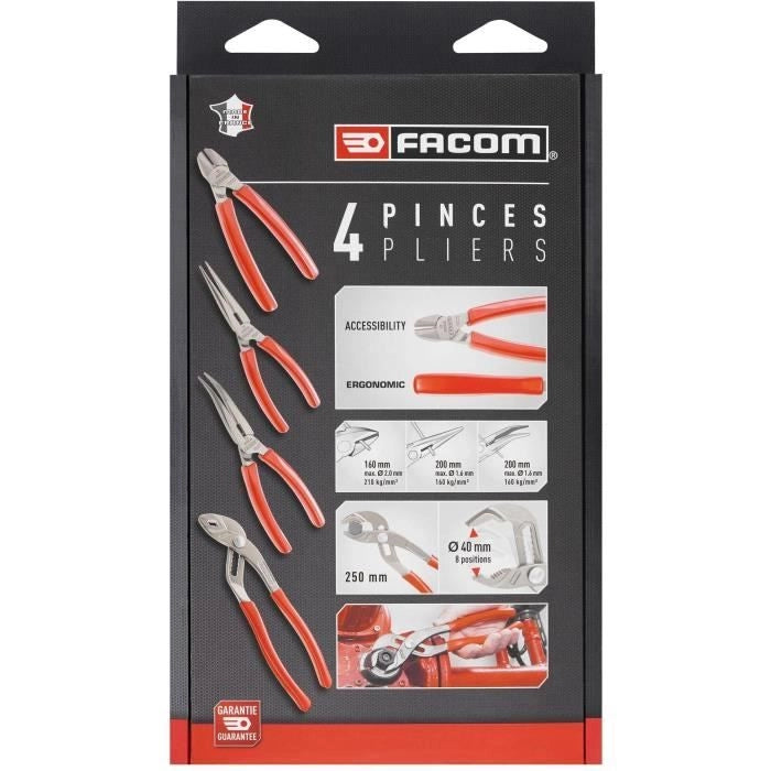 Set di 4 pinze - FACOM - GJP.A4PB - Serie G