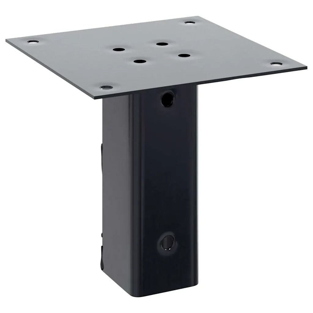 vidaXL Basi per Pali Quadrati 12 pz 46x46mm Acciaio Verniciato Polvere