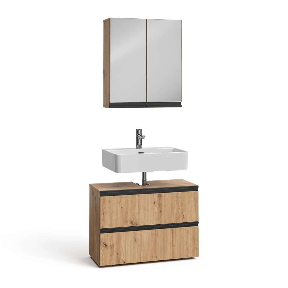 Vicco Set di mobili da bagno Artigiano 2 parti