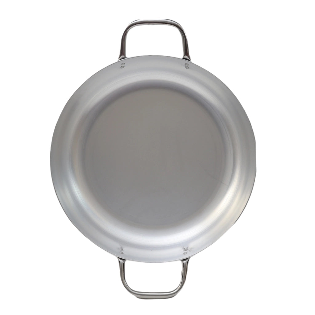 HORECA HOME TEGAME BOMBATO IN ALLUMINIO CON 2 MANICI 34 CM