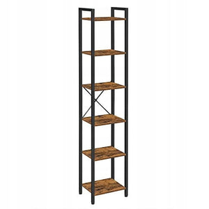 Libreria Valora LLS101B01 in stile loft rustico marrone per soggiorno