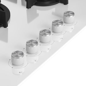 Beko HILW75222SW Bianco Da incasso 75 cm Gas 5 Fornello(i)