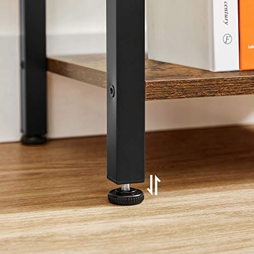 Libreria Valora LLS101B01 in stile loft rustico marrone per soggiorno